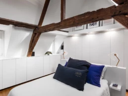 Rénover une maison dans le Vieux-Lille - chambre-charpente- Maison Touro