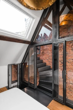 Rénover une maison dans le Vieux-Lille - escalier-terrasse - Maison Touro